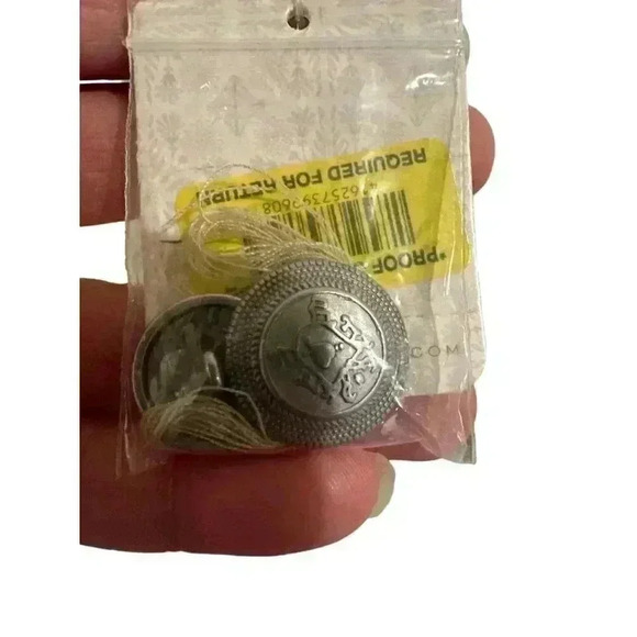 Free People Military Button and Zip Up Winter Jacket in Ivory, Size SP, NWT - Picture 10 of 12